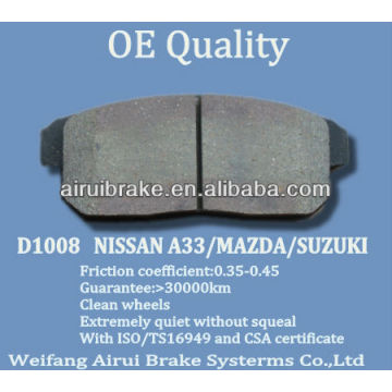 D1008 NISSAN MAZDA SUZUKI brake pad